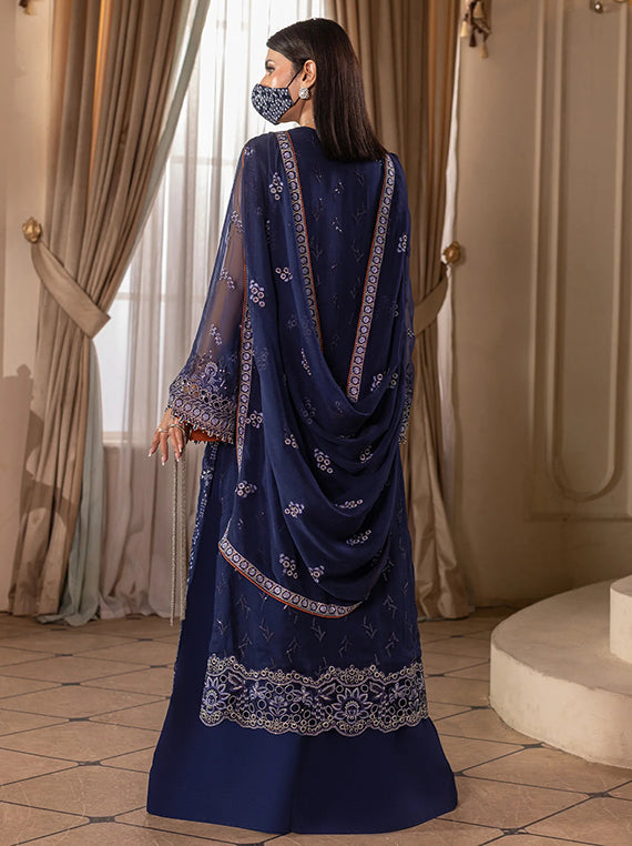 Flossie Festive Embroidered Unstitched Collection'26 (CH-104 Neelam)