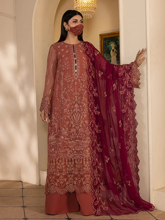 Flossie Festive Embroidered Unstitched Collection'26 (CH-110)