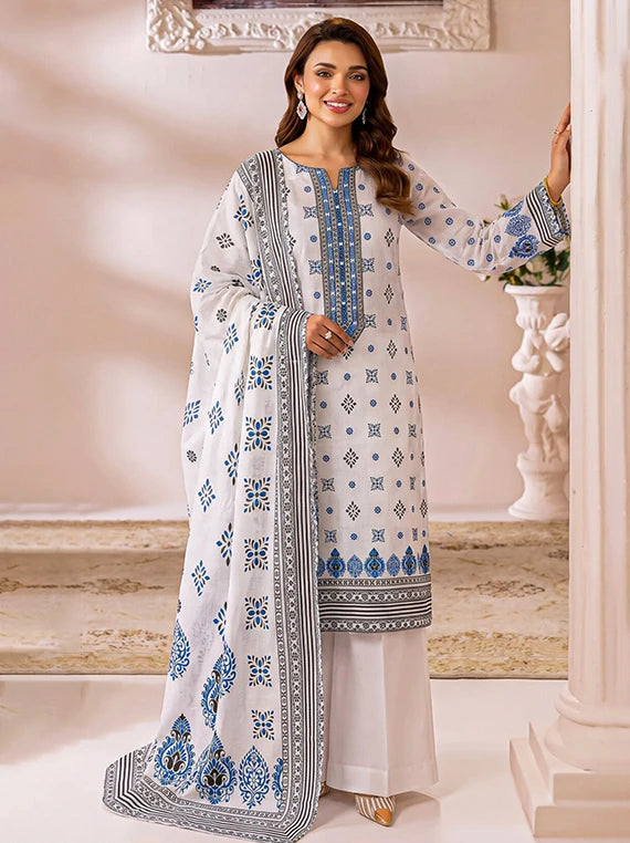 CHAH RANGI Printed Lawn Summer Collection 2026 (D-04)