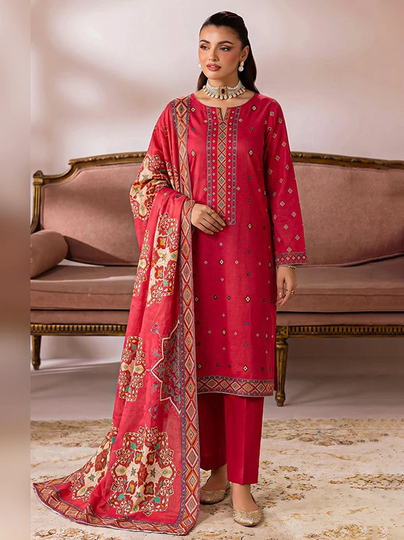 CHAH RANGI Printed Lawn Summer Collection 2026 (D-08)