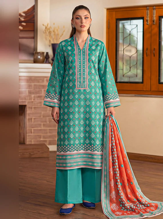 CHAH RANGI Printed Lawn Summer Collection 2026 (D-13)