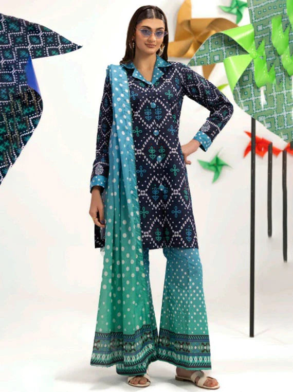 COCO POPUP By Alzohaib Printed Lawn Collection 2026 (D-08)