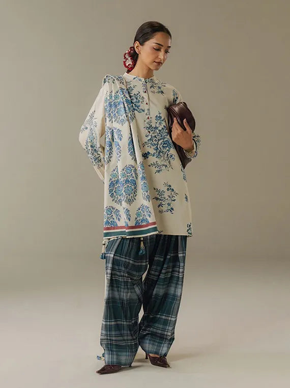 COCO by Zara Shahjahan Printed Collection 2025 Drop-05 (Hushed Ember-6A)