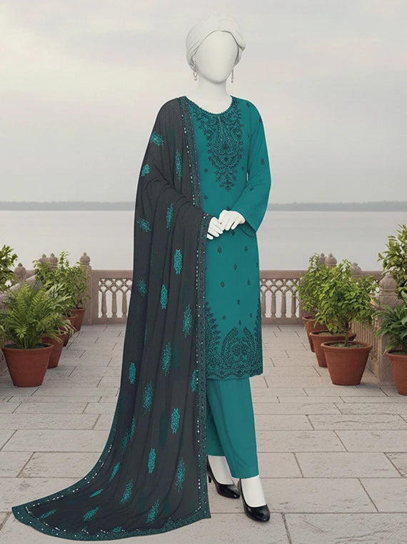 CROWN by ABC Embroidered Lawn Collection 2026 (D-03)