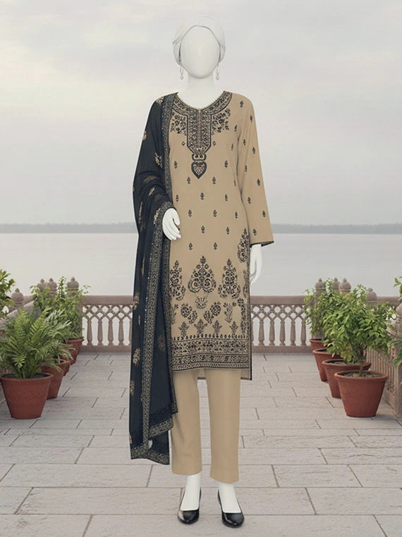 CROWN by ABC Embroidered Lawn Collection 2026 (D-04)