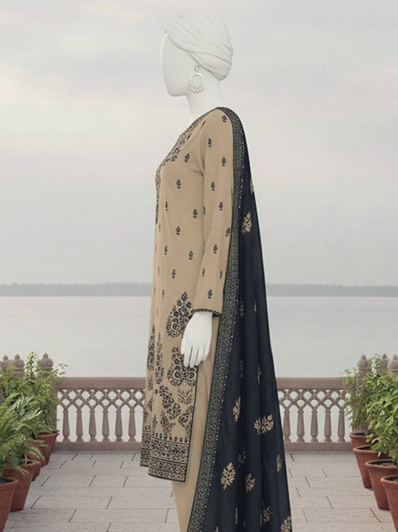 CROWN by ABC Embroidered Lawn Collection 2026 (D-04)