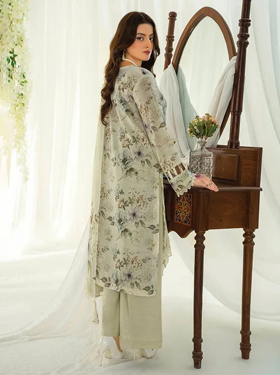 CUT & SHAPE by Zara Meer Fancy Lawn Collection 2026 (D-08)