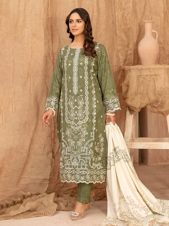 Cassa by Tawakkal Fabrics Embroidered Dhanak Collection 2025 (D-5398)