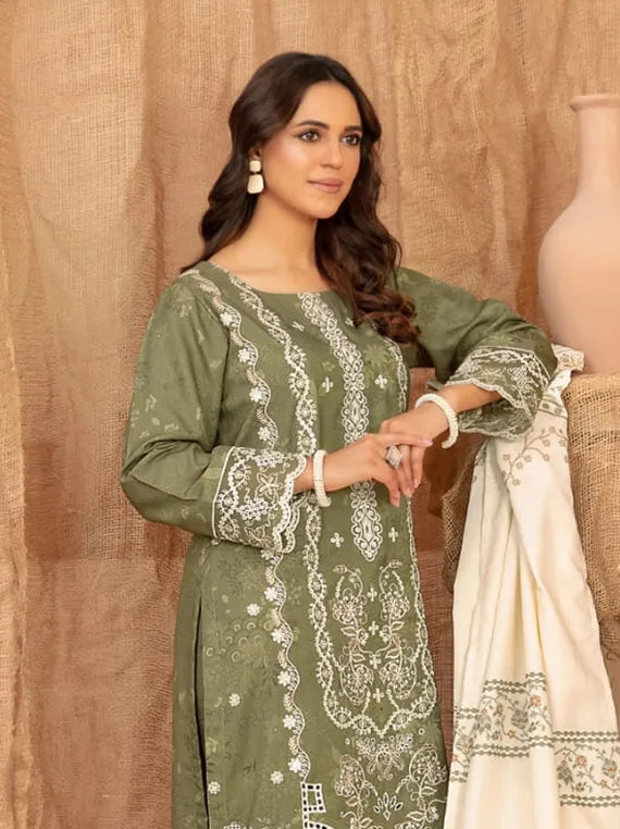 Cassa by Tawakkal Fabrics Embroidered Dhanak Collection 2025 (D-5398)