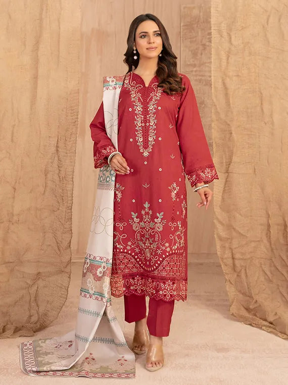 Cassa by Tawakkal Fabrics Embroidered Dhanak Collection 2025 (D-5401)