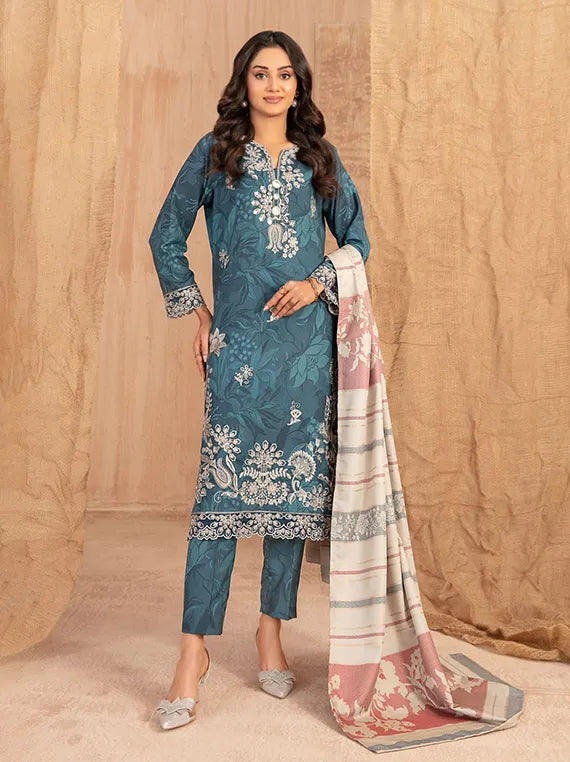 Cassa by Tawakkal Fabrics Embroidered Dhanak Collection 2025 (D-5402)