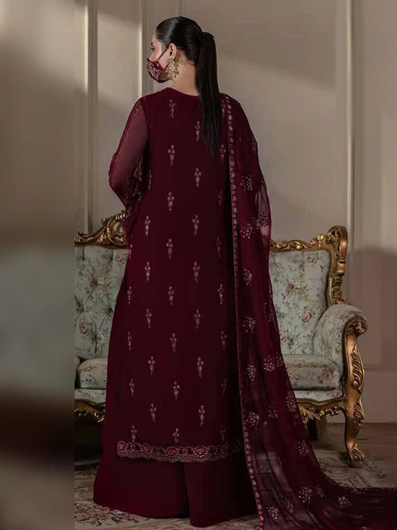 Chandni by Flossie Embroidered Chiffon Unstitched Collection 2026 (CH-107)
