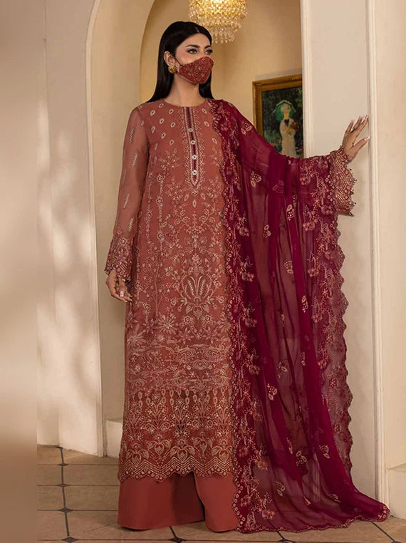 Chandni by Flossie Embroidered Chiffon Unstitched Collection 2026 (CH-110)