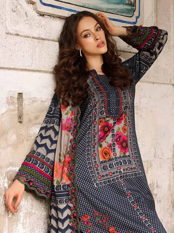 Charizma Combination Unstitched Linen Collection'26 V-III (CCW7-28)