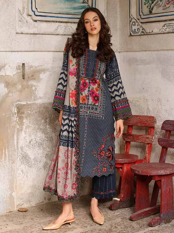 Charizma Combination Unstitched Linen Collection'26 V-III (CCW7-28)