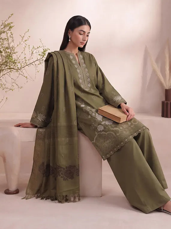 Charm by Fantak Unstitched Dhanak Glitter Collection'26 V-586 (D-02)