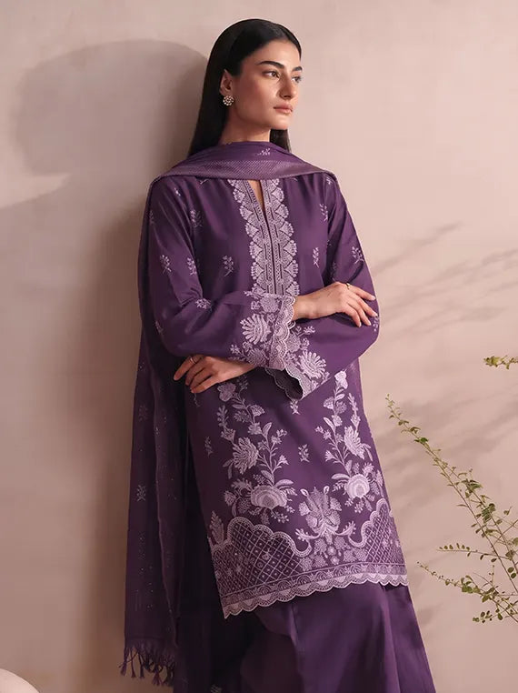 Charm by Fantak Unstitched Dhanak Glitter Collection'26 V-586 (D-03)