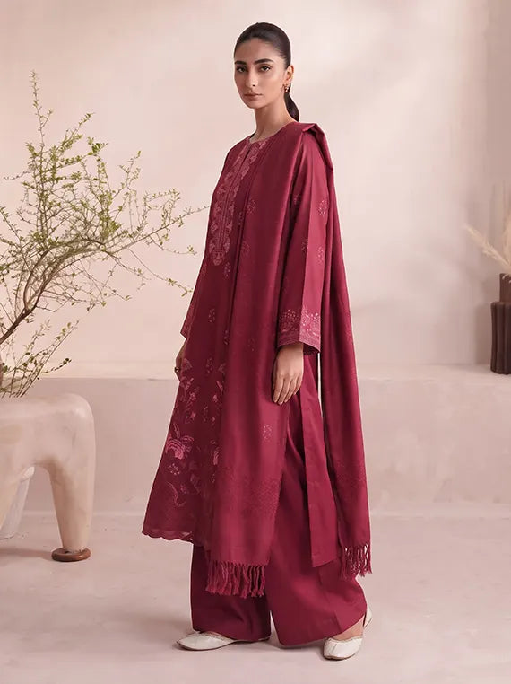 Charm by Fantak Unstitched Dhanak Glitter Collection'26 V-586 (D-04)