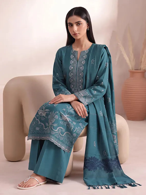 Charm by Fantak Unstitched Dhanak Glitter Collection'26 V-586 (D-05)