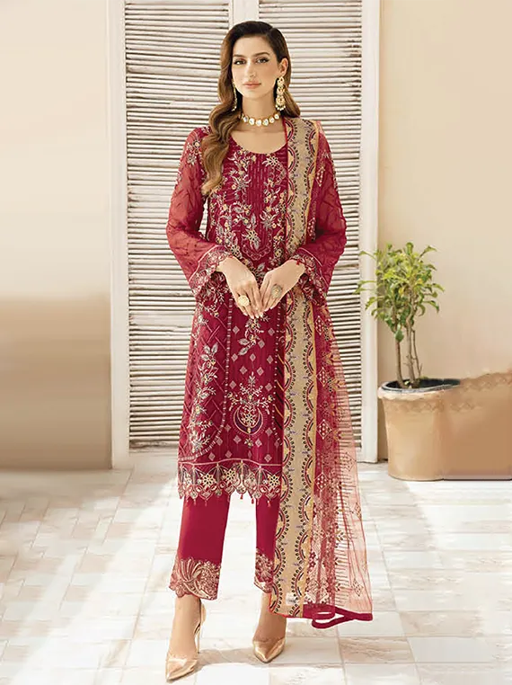 Chevron By Ramsha Chiffon Collection 2024 Vol-09 (A-907)