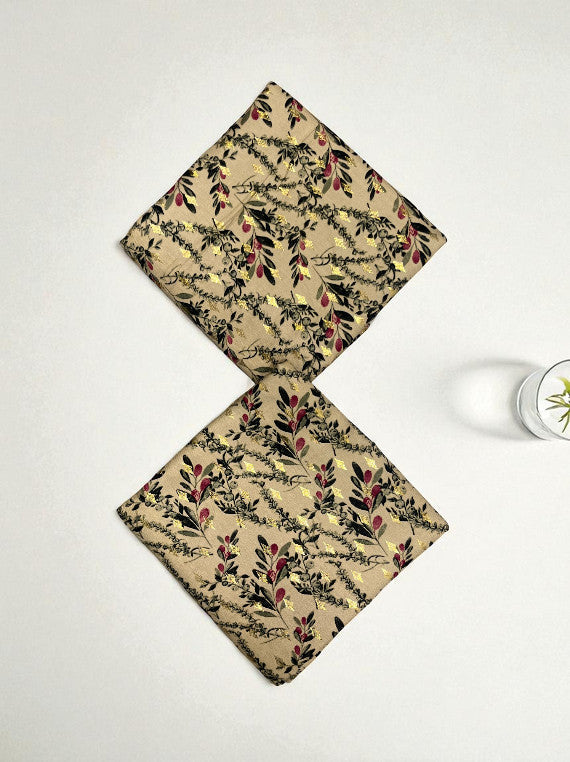 Chilly Weather Gold Glitter Printed Marina Edit25 (IS41-13)