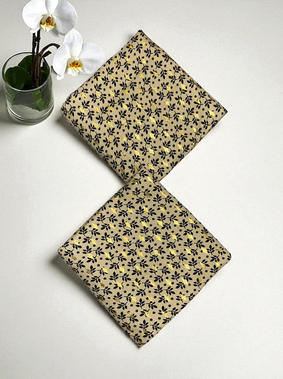 Chilly Weather Gold Glitter Printed Marina Edit25 (IS41-16)