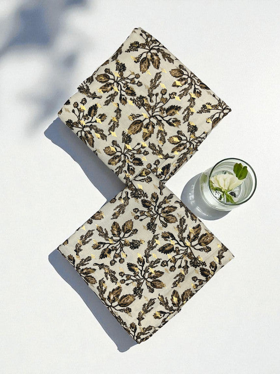 Chilly Weather Gold Glitter Printed Marina Edit25 (IS41-22)