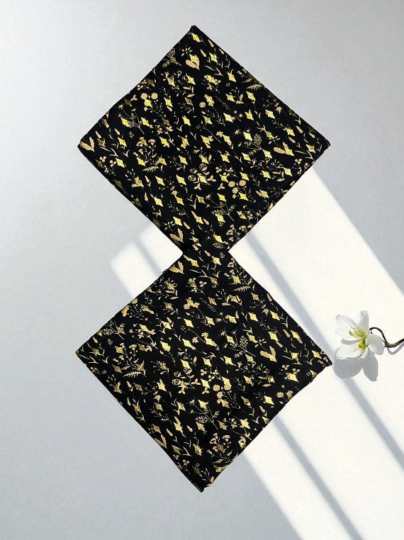 Chilly Weather Gold Glitter Printed Marina Edit25 (IS41-40)