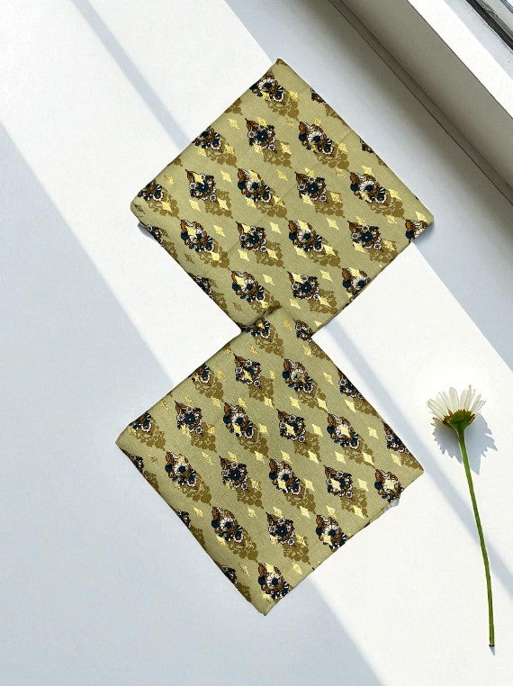 Chilly Weather Gold Glitter Printed Marina Edit25 (IS41-56)