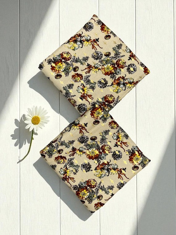 Chilly Weather Gold Glitter Printed Marina Edit25 (IS41-69)