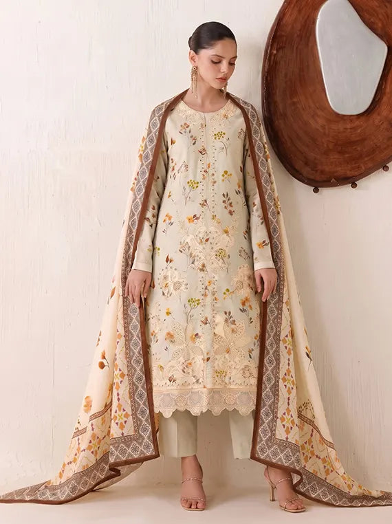 Cocktail by Fantak Unstitched Silk Slub Karandi Collection'26 V-1017 (D-02)