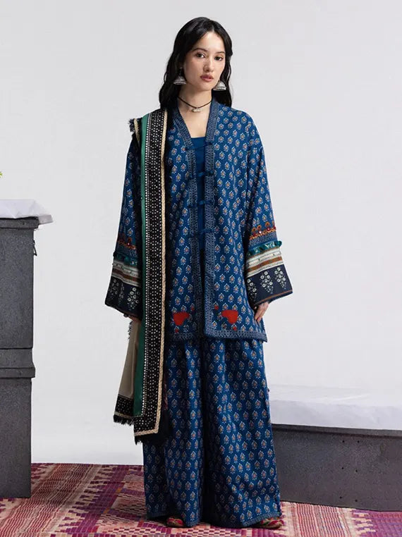 Coco Printed Linen Unstitched Collection'26 Vol-04 (Anika-3A)