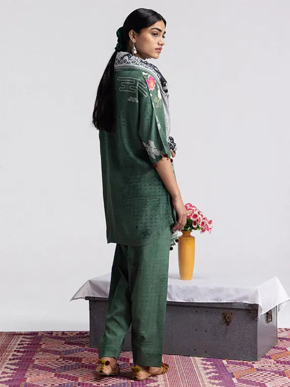 Coco Printed Linen Unstitched Collection'26 Vol-04 (Hana-2B)