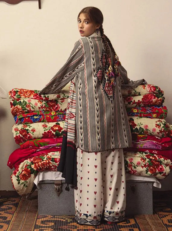 Coco Printed Linen Unstitched Collection'26 Vol-04 (Leela-10A)