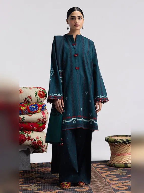 Coco Printed Linen Unstitched Collection'26 Vol-04 (Leela-10B)