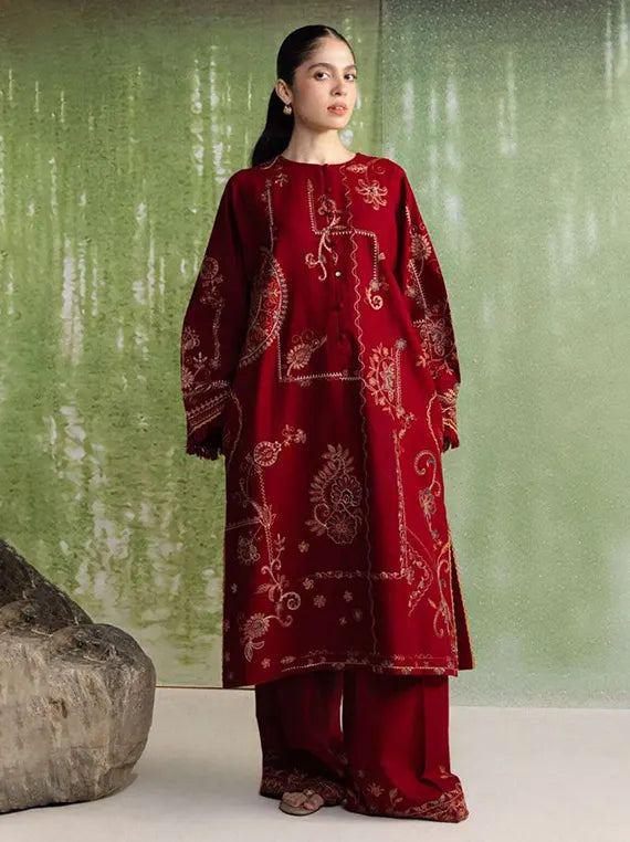 Coco by Zara Shahjahan Winter Embroidered Unstitched Collection'26 (DIBA-10A)
