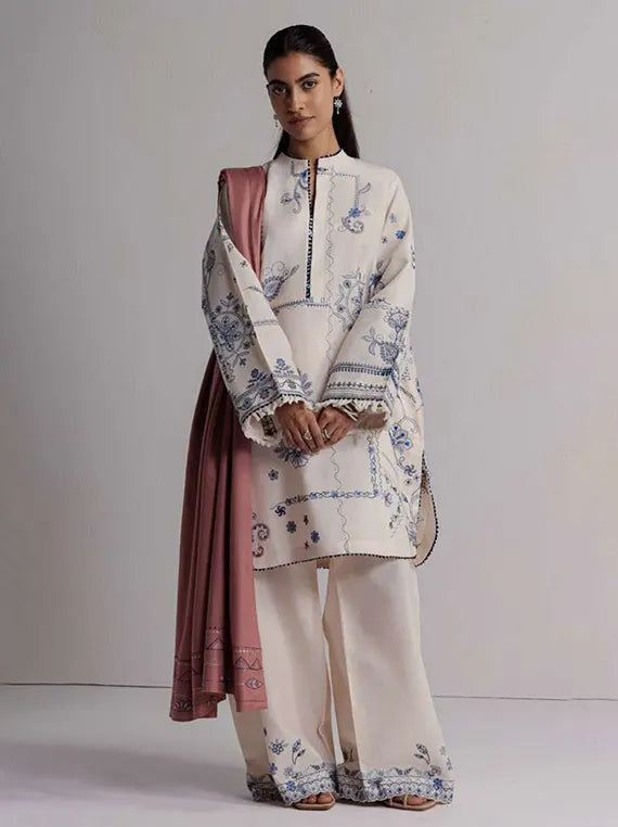 Coco by Zara Shahjahan Winter Embroidered Unstitched Collection'26 (DIBA-10B)