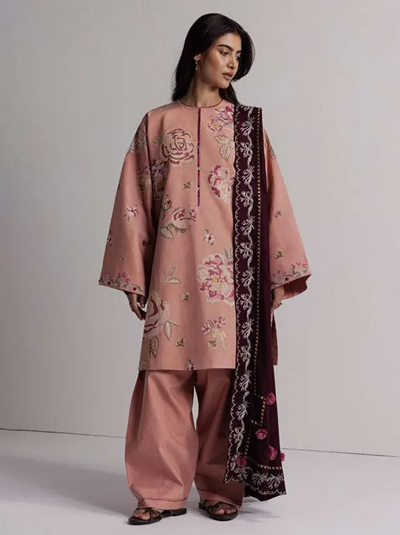 Coco by Zara Shahjahan Winter Embroidered Unstitched Collection'26 (RAKHSH-3A)
