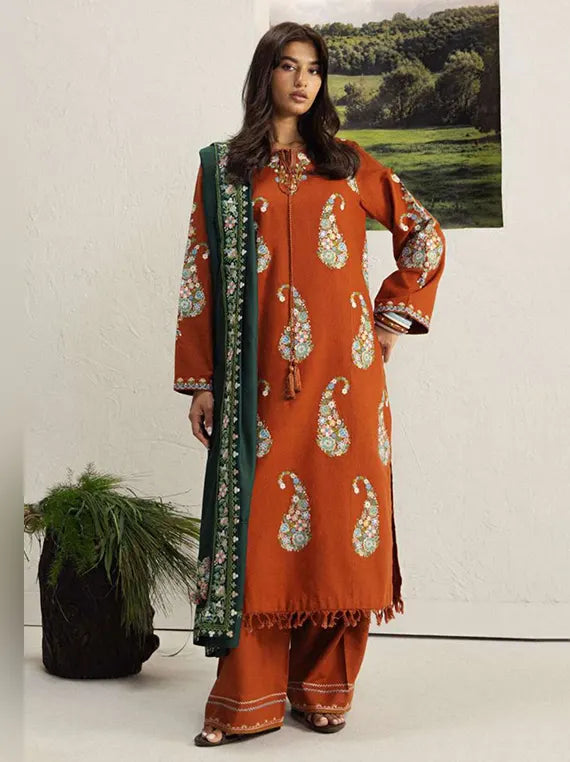 Coco by Zara Shahjahan Winter Embroidered Unstitched Collection'26 (SHIREEN-6B)
