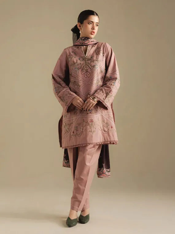 Coco By Zara ShahJahan Unstitched Winter Collection 2025 (CORAL-4A)