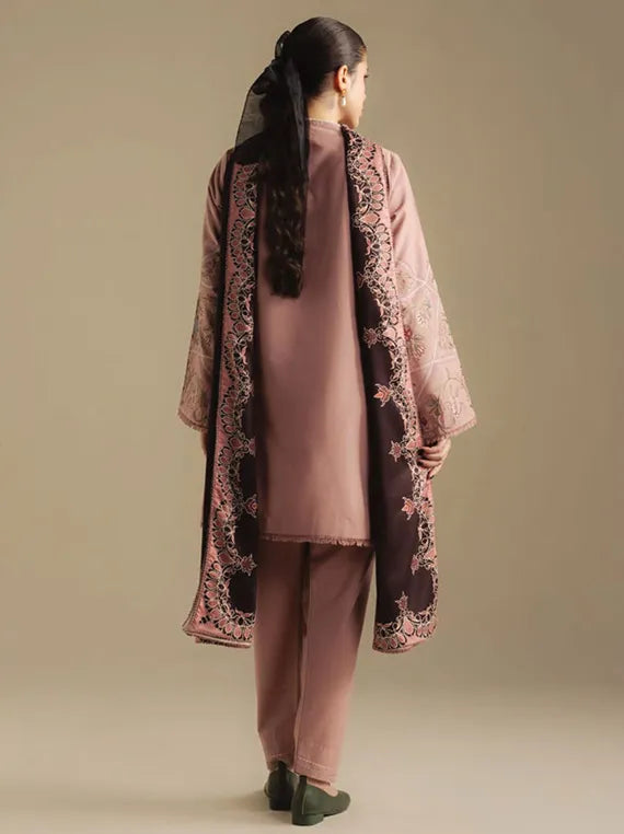 Coco By Zara ShahJahan Unstitched Winter Collection 2025 (CORAL-4A)