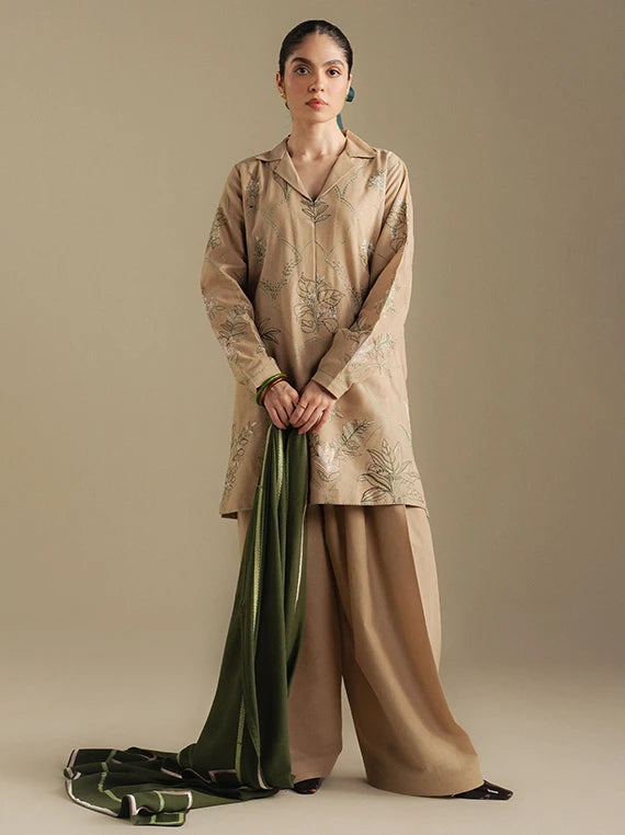 Coco By Zara Shahjahan Winter Khaddar Collection 2026 (Amber-1A)
