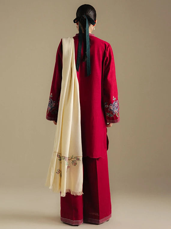 Coco By Zara Shahjahan Winter Khaddar Collection 2026 (Berry-3B)