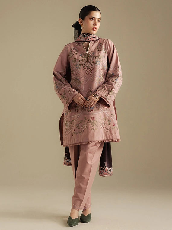 Coco By Zara Shahjahan Winter Khaddar Collection 2026 (Coral-4A)