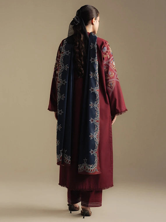 Coco By Zara Shahjahan Winter Khaddar Collection 2026 (Coral-4B)