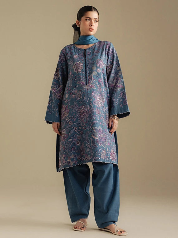 Coco By Zara Shahjahan Winter Khaddar Collection 2026 (Mist-2B)