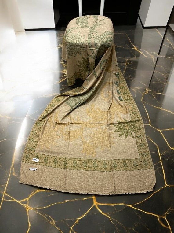 Cold Season Multi 4 Border Jall Wool Shawl Edit 2025 Vol-25DS13 (25DS13-01)