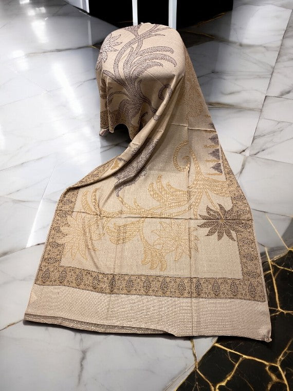 Cold Season Multi 4 Border Jall Wool Shawl Edit 2025 Vol-25DS13 (25DS13-07)