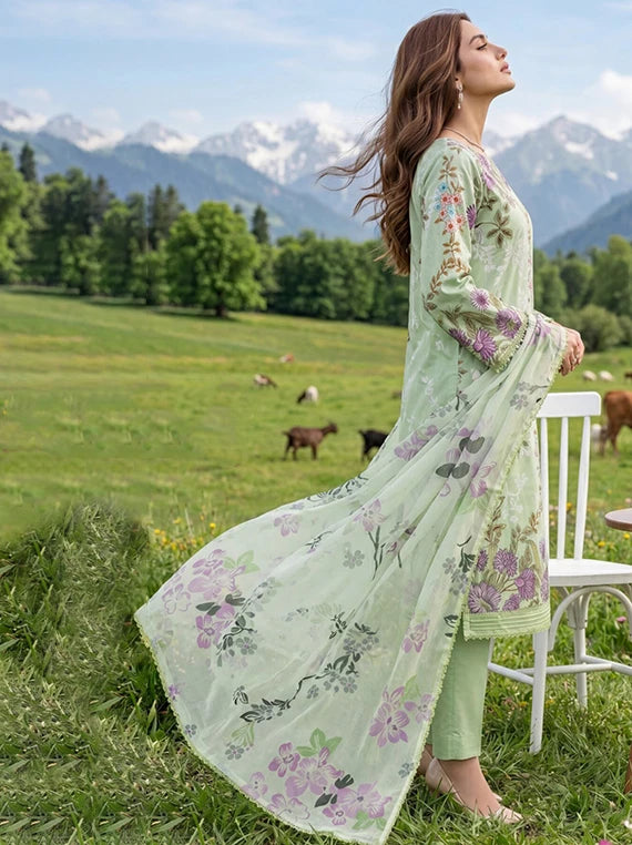Colors by Alzohaib Lawn with Chiffon Dupatta Collection 2026 (D-04)  Umar  Poshak | Buy Mens & Women Clothing In Pakistan