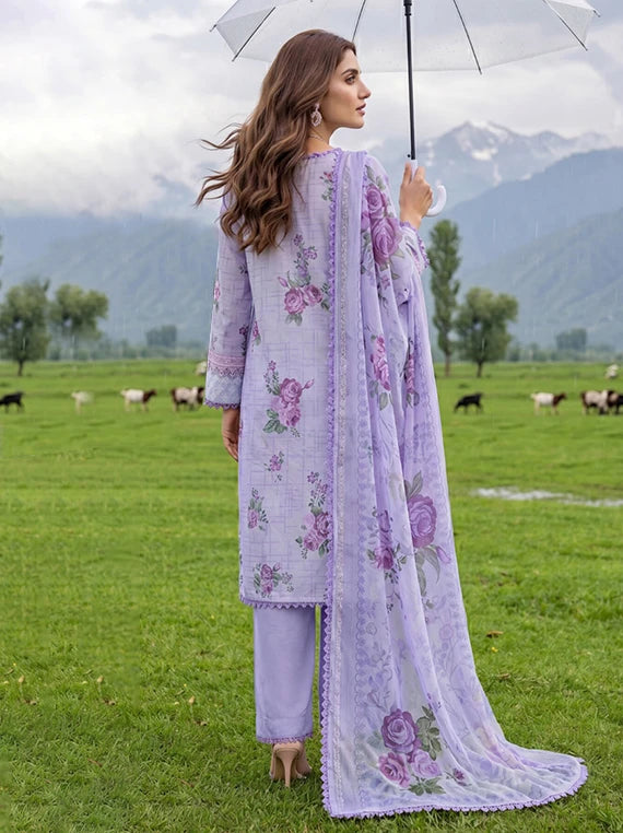 Colors by Alzohaib Lawn with Chiffon Dupatta Collection 2026 (D-06)